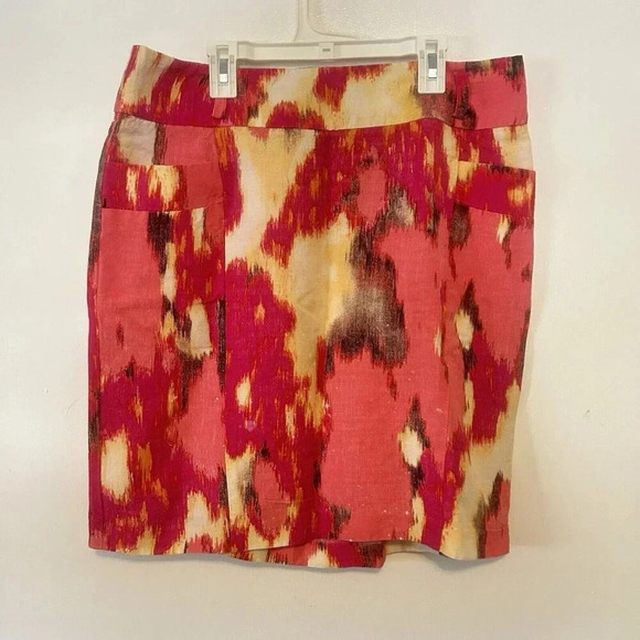 Calvin Klein Dresses & Skirts - Calvin Klein Skirt Pink Multicolor Belt Loops Pockets Womens Sz M/ L